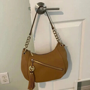 Michael Kors tan/brown leather purse